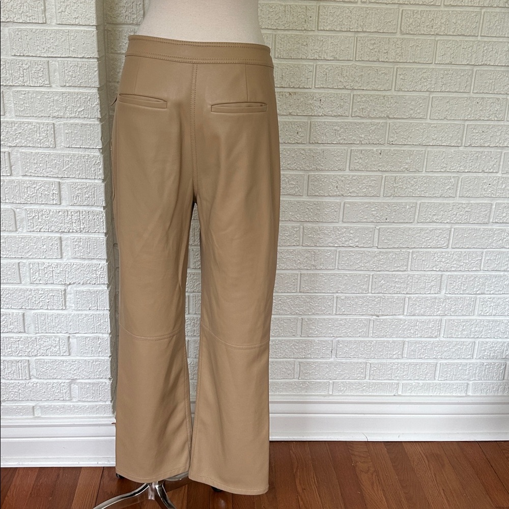 Jonathan Simkhai- BAXTER vegan leather tan pants - Picture 6 of 12